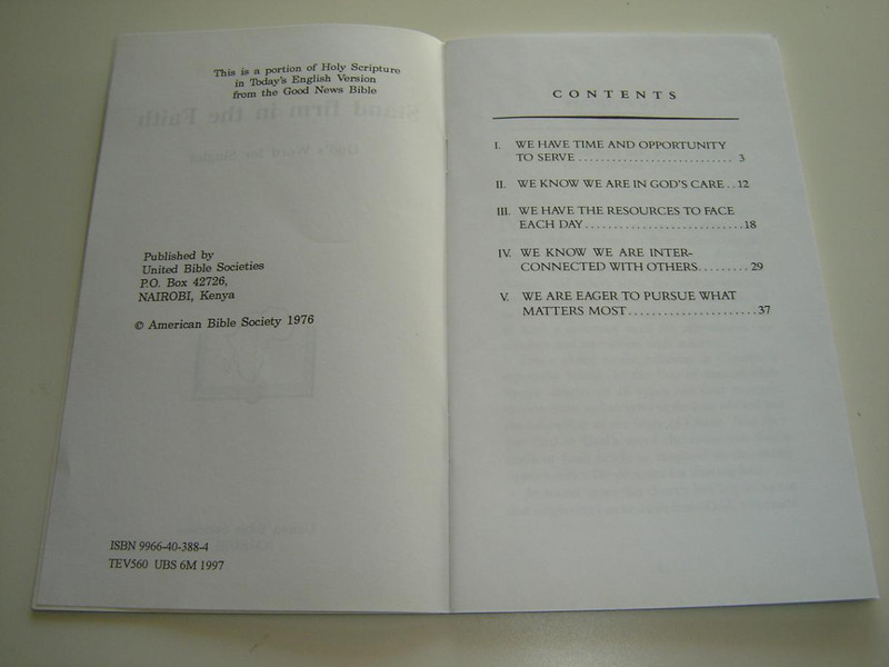 Stand Firm in the Faith - God's Word for Singles / Encouragement for Ministry