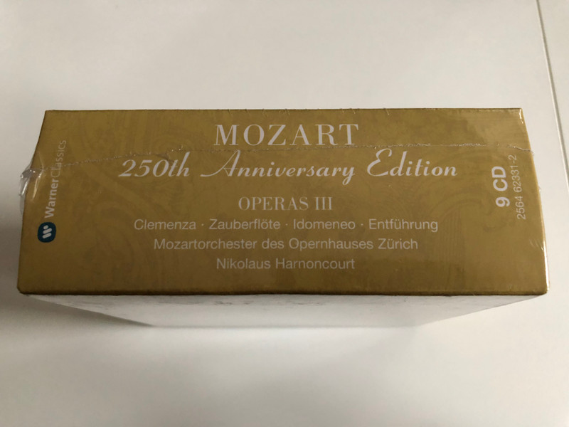 Mozart - 250th Anniversary Edition - Operas III: La Clemenza di Tito, Die Zauberflöte, Idomeneo, Die Entführung Aus Dem Serail / Mozartorchester des Opernhauses Zurich / Warner Classics 9x Audio CD 2005 / 2564 62331-2