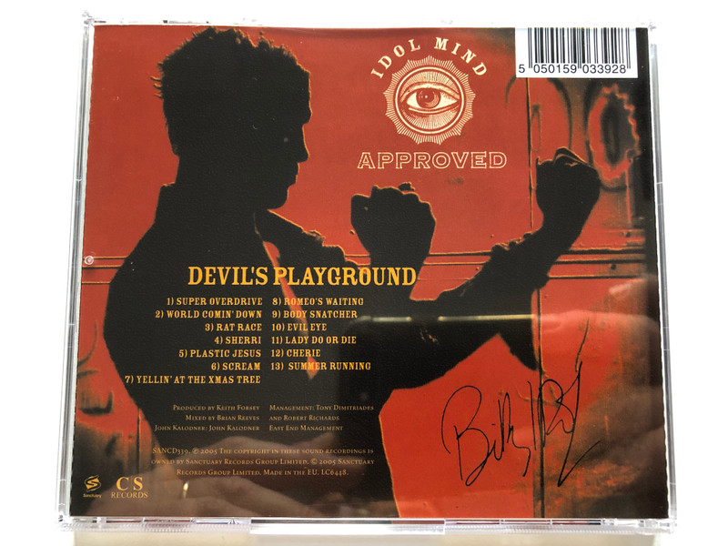 Billy Idol – Devil's Playground / It's A Nice Day To Start Again... / The First Album In Over A Decade From Multi-Platinum Rock Ikon Billy Idol / Featuring The Single ''Scream'' / Sanctuary Audio CD 2005 / SANCD339