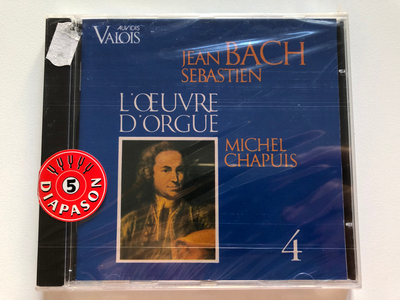Jean Sebastien Bach - L'Œuvre D'Orgue 4 - Michel Chapuis / Auvidis-Valois Audio CD 1987 / V 4414