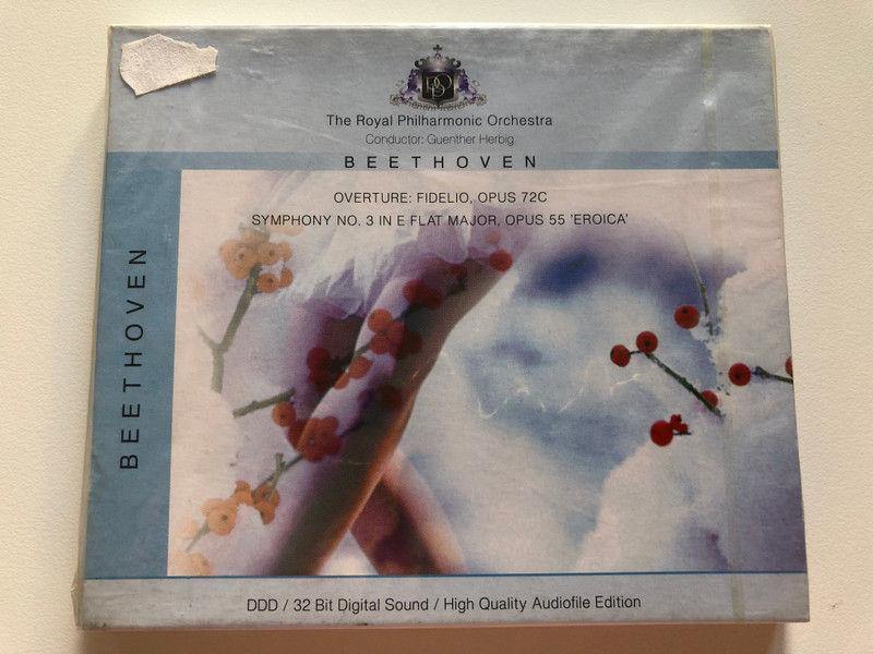Beethoven - Overture: Fidelio, Opus 72c, Symphony No. 3 In E Flat Major, Opus 55 'Eroica' / The Royal Philharmonic Orchestra, Conductor: Guenther Herbig / RPO Records Audio CD 1993 / 204426-201