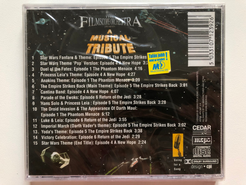 The Film Score Orchestra – Star Wars A Musical Tribute  Going For A Song CD Audio 2006 (5033107123926)