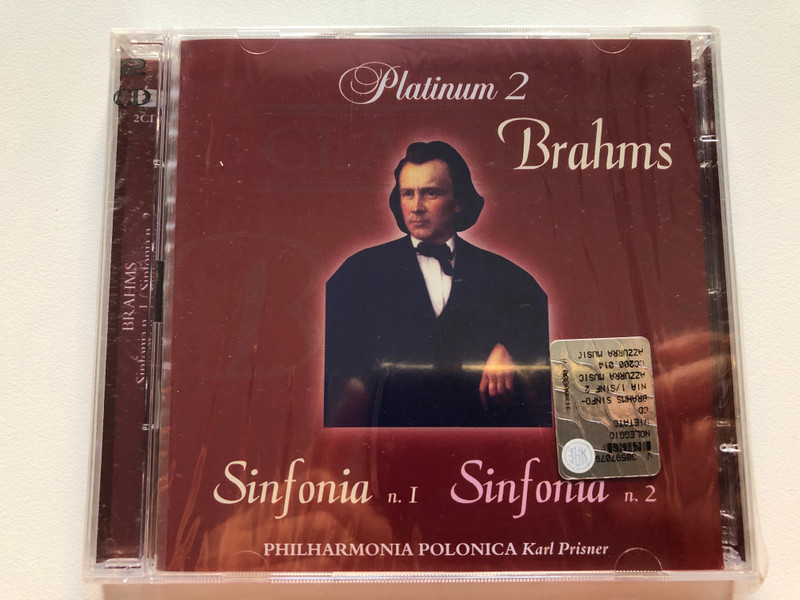 Platinum 2 - Brahms - Sinfonia n. 1, Sinfonia n. 2 / Philharmonia Polonica, Karl Prisner / Classic Art 2x Audio CD 2000 / CC 200.014 