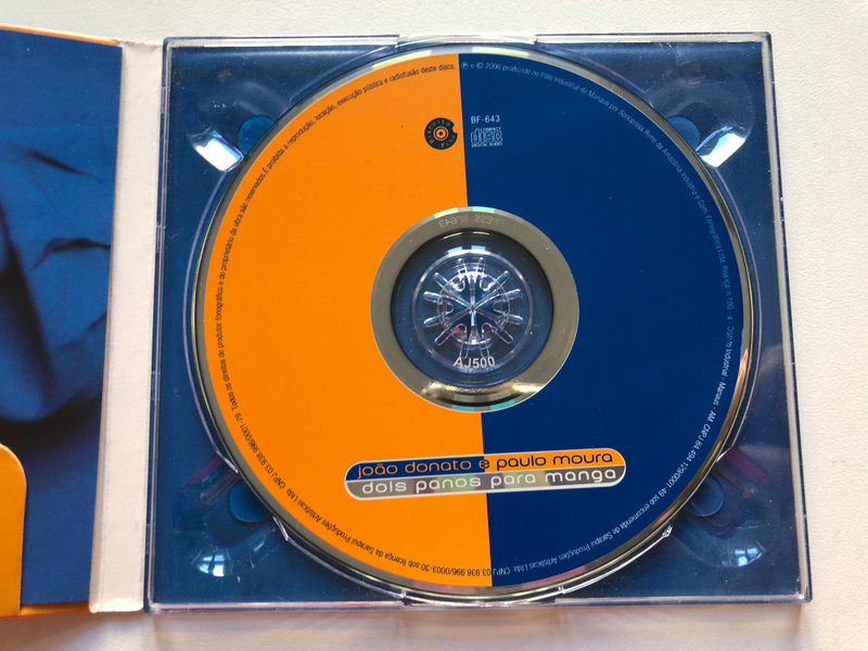 João Donato E Paulo Moura – Dois Panos Para Manga / Biscoito Fino Audio CD 2006 / BF-643