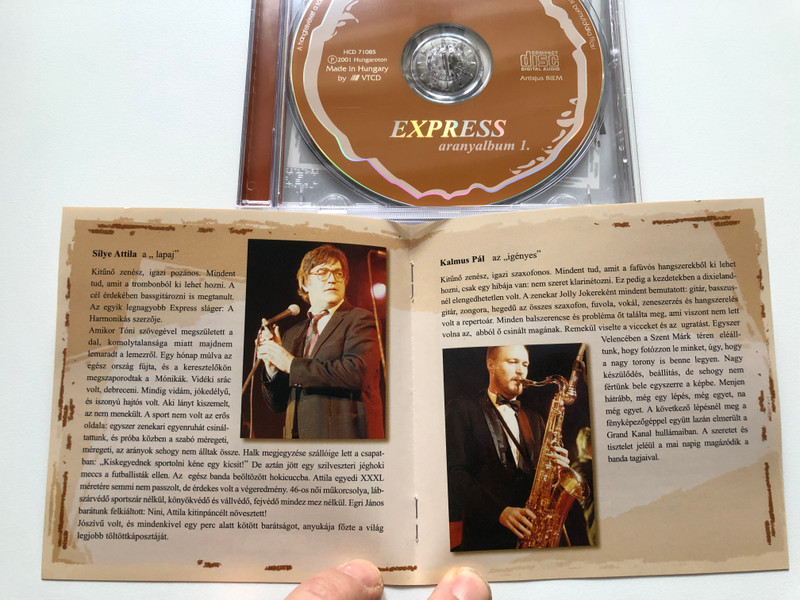 Express – Aranyalbum 1. / Oh, Egy Kis Csók, Hull Az Elsárgult Levél, Ne Félj Semmit, Jani,Te Jani, Vidám Nagypapa, A Harmonikás / Hungaroton Audio CD 2001 / HCD 71085