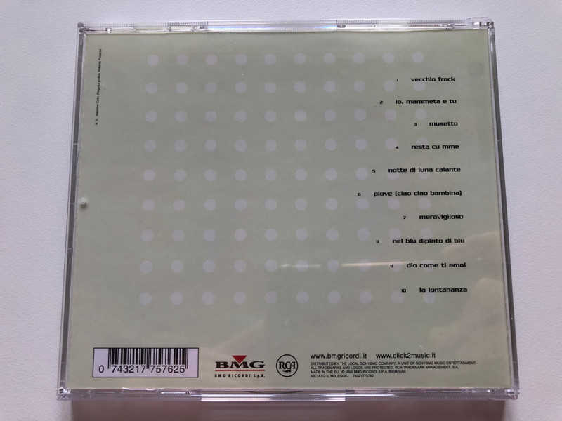 Modugno / I Miti Musica - 26 / RCA Audio CD 2000 / 74321775762