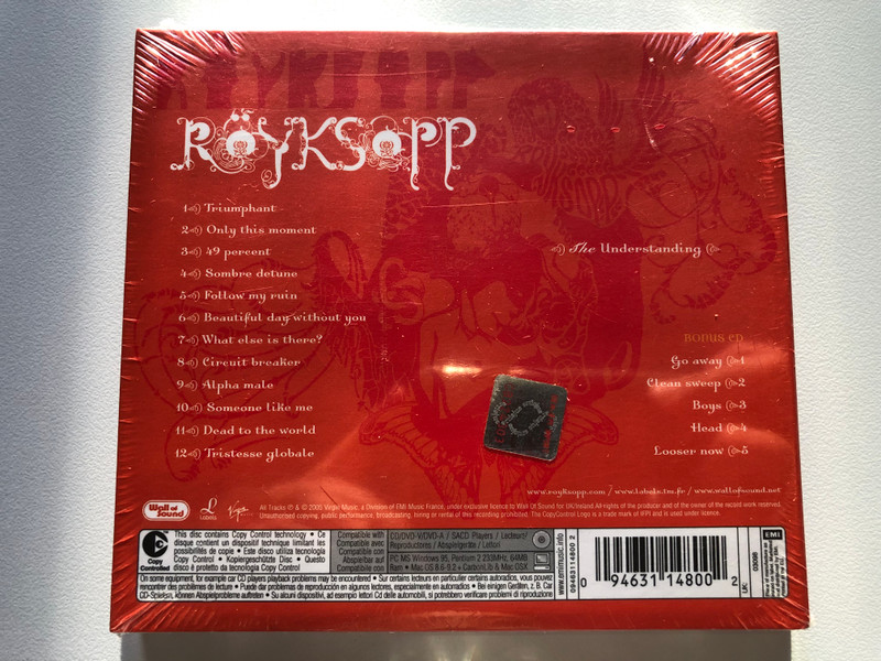 Röyksopp – The Understanding  Labels, Virgin CD Audio 2005 (094631148002)