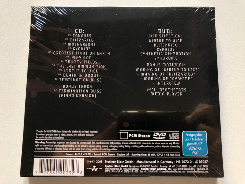  Deathstars – Termination Bliss - Extended  Nuclear Blast CD Audio 2008 (727361207328)