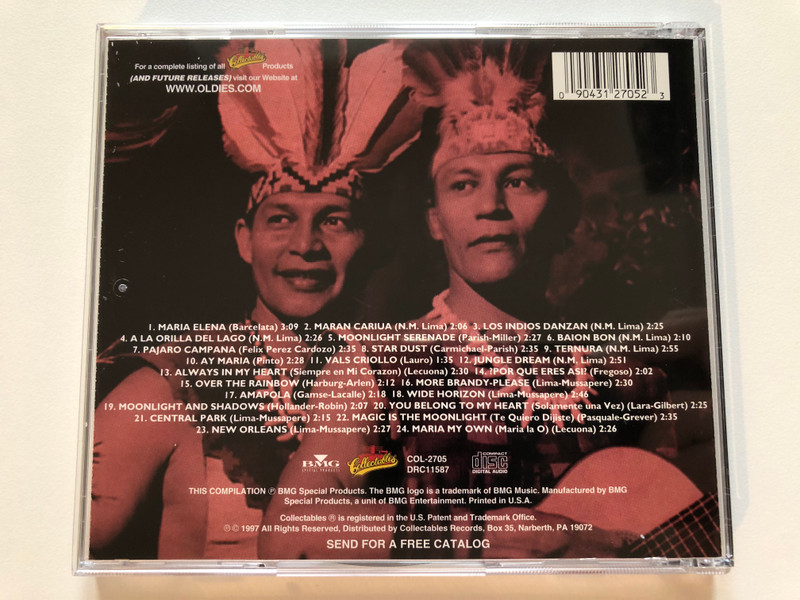 Los Indios Tabajaras – Maria Elena, Always In My Heart / A Golden Classics Edition / Collectables Audio CD 1997 / COL-2705