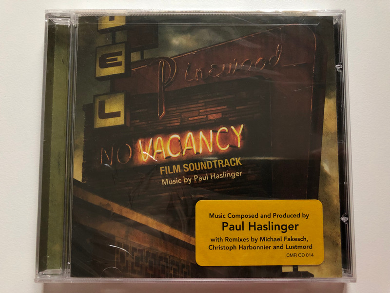 Paul Haslinger – Vacancy (Film Soundtrack)  Commotion Records CD Audio 2007 (186961001420)