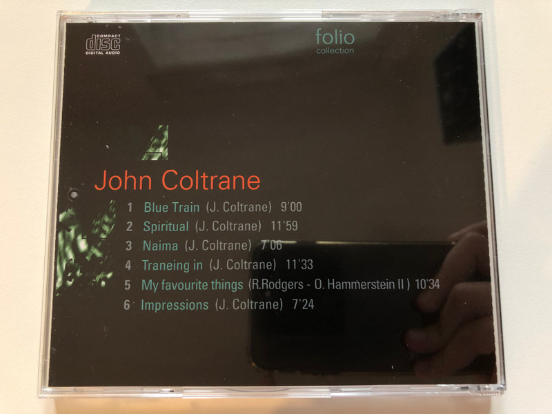 The Jazz Masters - 100 Años De Swing - John Coltrane / Folio Collection Audio CD 1996 / EF 20014
