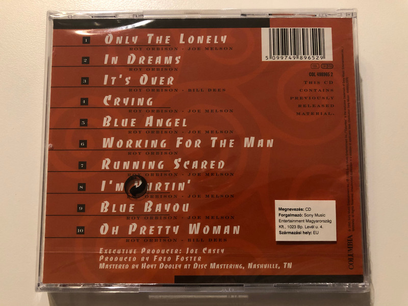 Roy Orbison – Super Hits / Columbia Audio CD 1995 / COL 498965 2