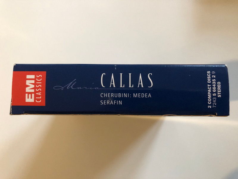 Cherubini - Medea / Maria Callas, Renata Scotto, Miriam Pirazzini, Mirto Picchi, Orchestra E Coro Del Teatro Alla Scala Di Milano, Tullio Serafin / EMI Classics 2x Audio CD 1997 Stereo / 724356643529