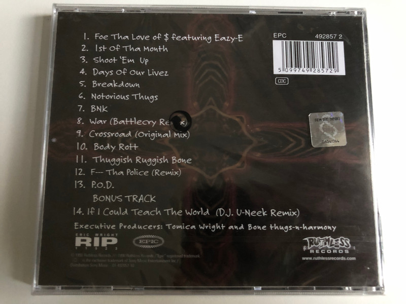 Bone Thugs-N-Harmony – The Collection Volume One / Including The Unreleased Bonus Track ''If I Could Teach The World'' (D.J. U-Neek Remix) / Ruthless Records Audio CD 1998 / 492857 2