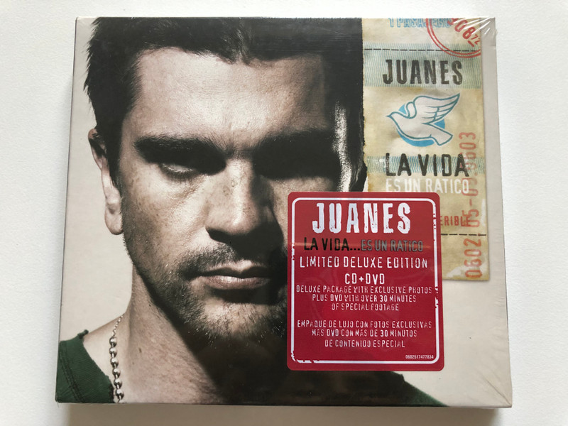 Juanes – La Vida... Es Un Ratico / Juanes - La Vida...Es Un Ratico - Limited Deluxe Edition CD + DVD. Deluxe Package With Exclusive Photos Plus DVD With Over 30 Minutes Of Special Footage / Universal Music Latino Audio CD + DVD 2007 / 0602517477834Juanes – La Vida... Es Un Ratico / Juanes - La Vida...Es Un Ratico - Limited Deluxe Edition CD + DVD. Deluxe Package With Exclusive Photos Plus DVD With Over 30 Minutes Of Special Footage / Universal Music Latino Audio CD + DVD 2007 / 0602517477834