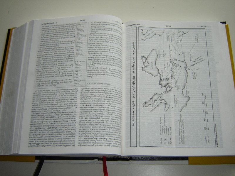 Malayalam Full Life Study Bible with Concordance and Color Maps / Huge Study Bible