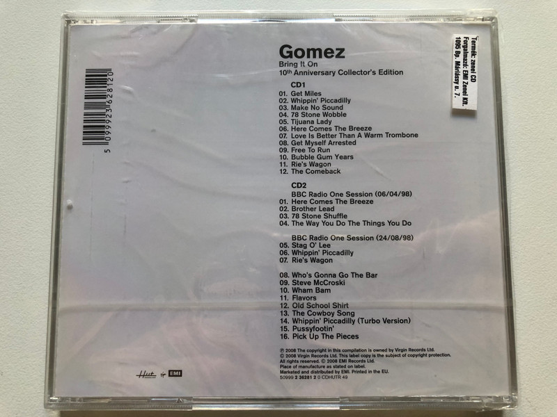 Gomez – Bring It On - 10th Anniversary Collector's Edition / Virgin, Caroline Records CD Audio 2008