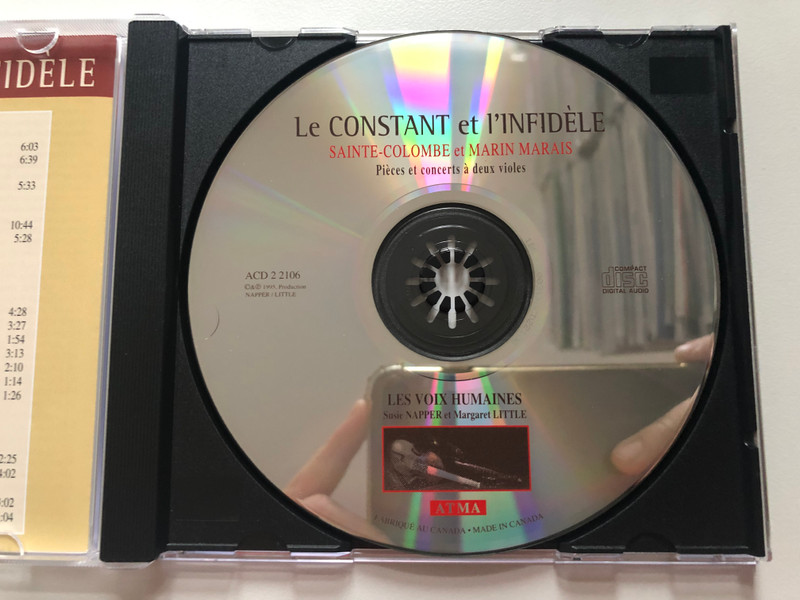 Sainte-Colombe Et Marin Marais - Les Voix Humaines – Le Constant Et L'Infidèle (Pièces Et Concerts À Deux Violes)  Atma Classique, ATMA CD Audio 1996 (722056210621)