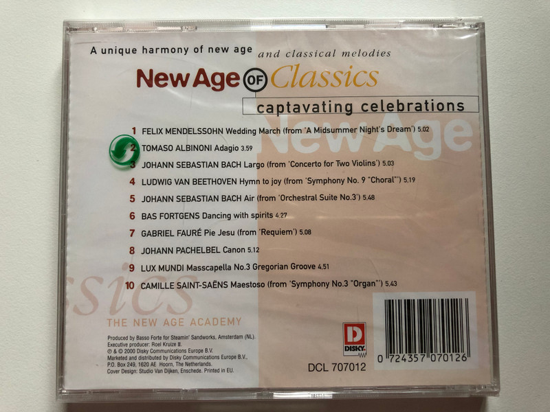 Various - New Age Of Classics - Captivating Celebrations  Disky CD Audio 2000 (0724357070126)