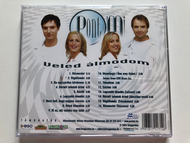 PontMi – Veled Álmodom / Hungaroton Audio CD 2004 / HCD 71171