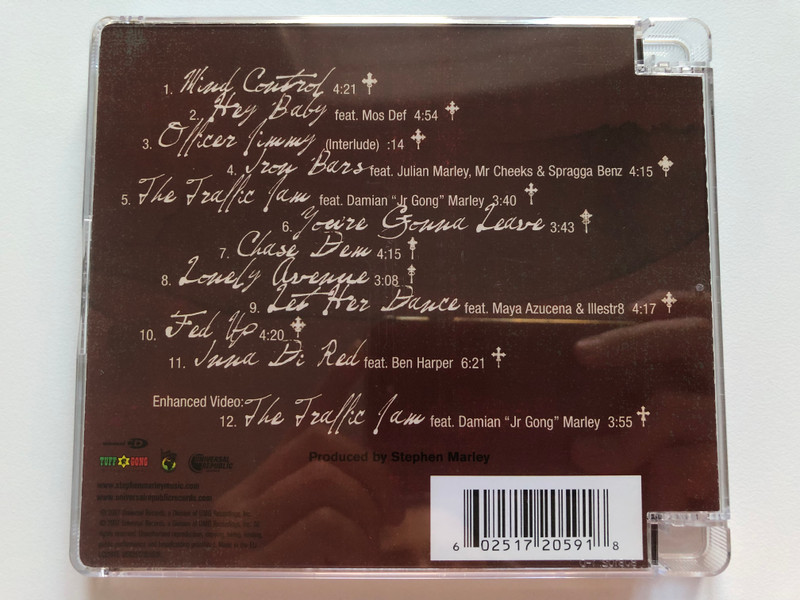 Stephen Marley – Mind Control / Universal Republic Records Audio CD 2007 / 0602517205918