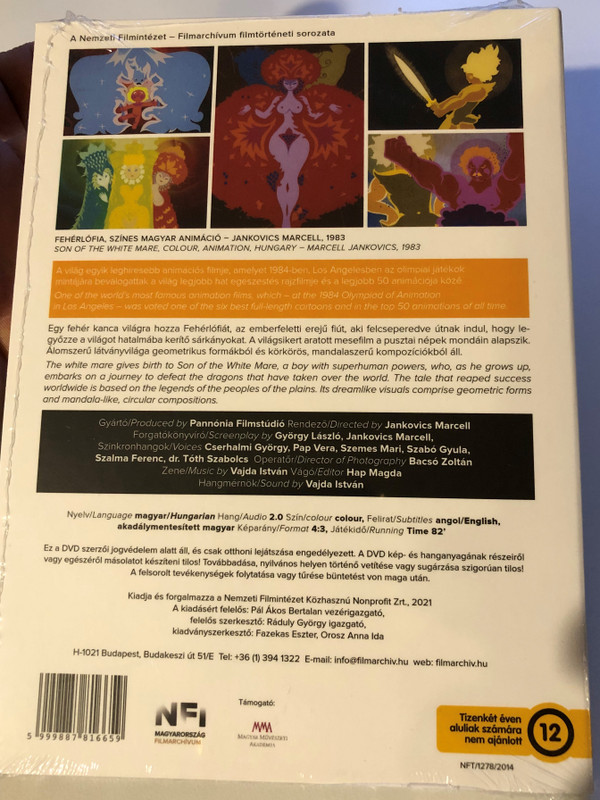 FEHÉRLÓFIA - Son of the White Mare DVD 1983 / Colour Animation Hungary / Directed by Jankovics Marcell (5999887816659)