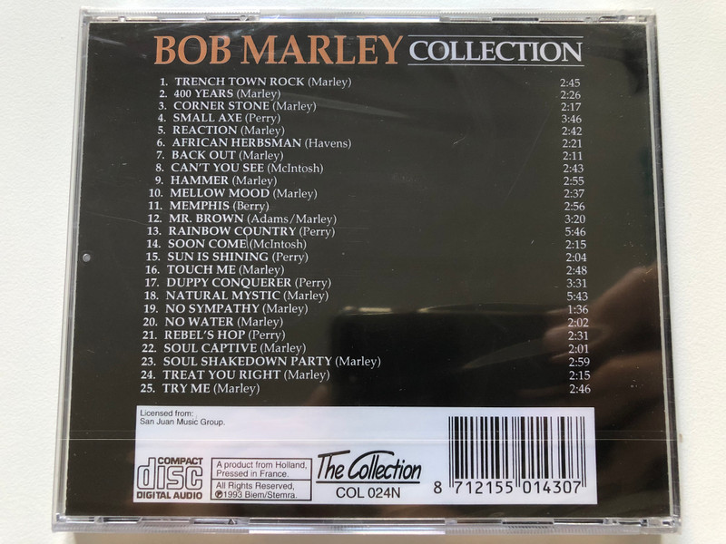 Bob Marley – Collection  The Collection CD Audio 1993