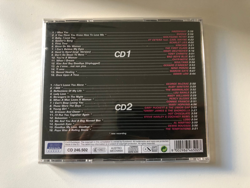 Hits 'N' More (The Ultimative Love Collection) / Strangers In The Night, Baby, I Love You, If You Think You Know How To Love Me, Je T'aime...Moi Non Plus, First Time, Kiss And Say Goodbye / Eurotrend 2x Audio CD / CD 246.502
