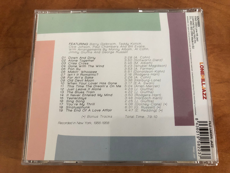 Art Farmer & Hal McKusick Quintet – Complete Studio Recordings / Lone Hill Jazz Audio CD 2005 / LHJ10223
