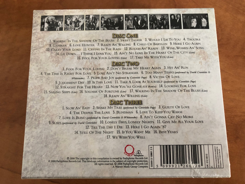 Whitesnake – 30th Anniversary Collection / See Whitesnake On Tour In Europe June, July & August 2008 / Parlophone 3x Audio CD 2008 / 5099921266126