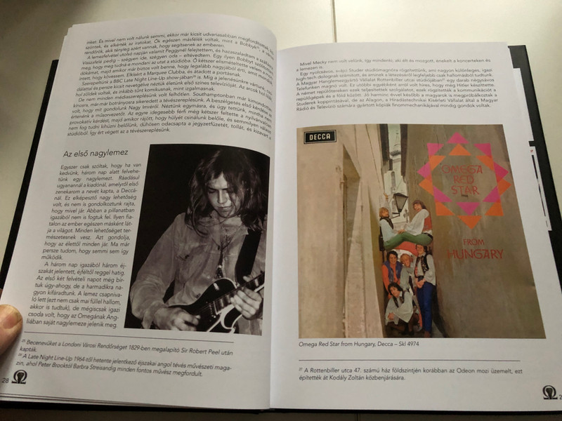 Omega a gitár mögül by Molnár György - Tóth Péter / Ahány kép, annyi történet / Omega band behind the scenes book / Alexandra kiadó / Hardcover (9789635822423)