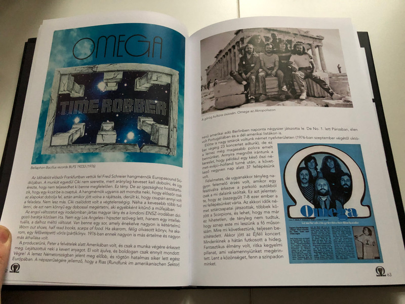 Omega a gitár mögül by Molnár György - Tóth Péter / Ahány kép, annyi történet / Omega band behind the scenes book / Alexandra kiadó / Hardcover (9789635822423)
