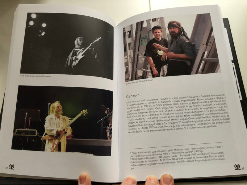 Omega a gitár mögül by Molnár György - Tóth Péter / Ahány kép, annyi történet / Omega band behind the scenes book / Alexandra kiadó / Hardcover (9789635822423)