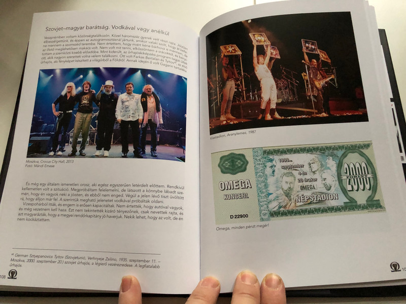 Omega a gitár mögül by Molnár György - Tóth Péter / Ahány kép, annyi történet / Omega band behind the scenes book / Alexandra kiadó / Hardcover (9789635822423)