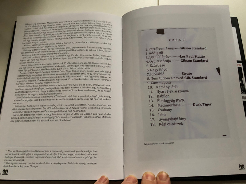 Omega a gitár mögül by Molnár György - Tóth Péter / Ahány kép, annyi történet / Omega band behind the scenes book / Alexandra kiadó / Hardcover (9789635822423)