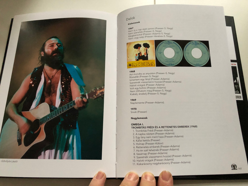 Omega a gitár mögül by Molnár György - Tóth Péter / Ahány kép, annyi történet / Omega band behind the scenes book / Alexandra kiadó / Hardcover (9789635822423)