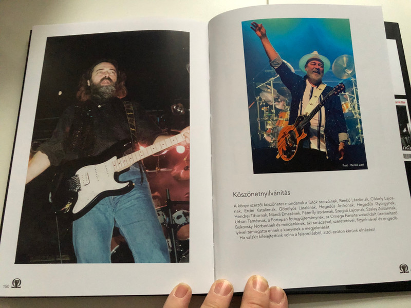 Omega a gitár mögül by Molnár György - Tóth Péter / Ahány kép, annyi történet / Omega band behind the scenes book / Alexandra kiadó / Hardcover (9789635822423)