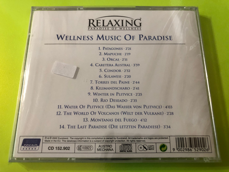 Hans Jöchler / Walter Pöham – Wellness Music Of Paradise / 	Eurotrend CD Audio 2002