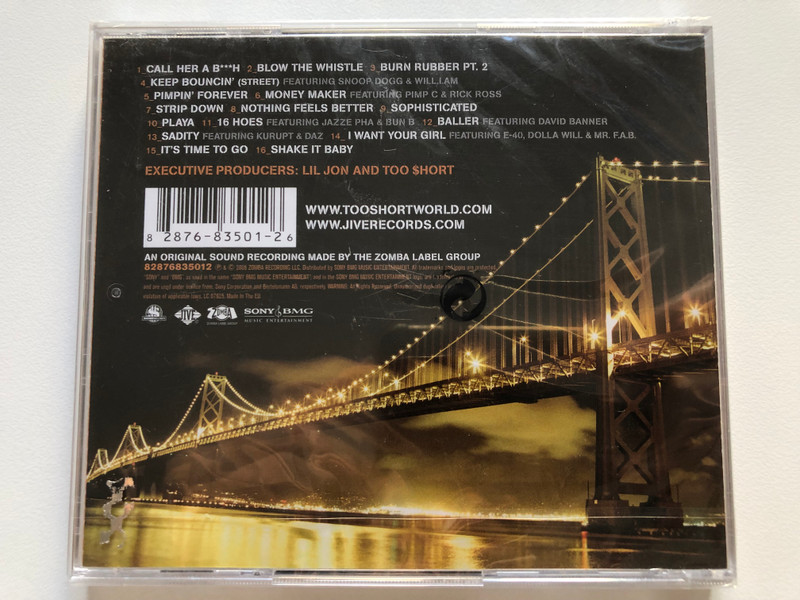 Too $hort – Blow The Whistle  Jive CD Audio 2006 (828768350126)