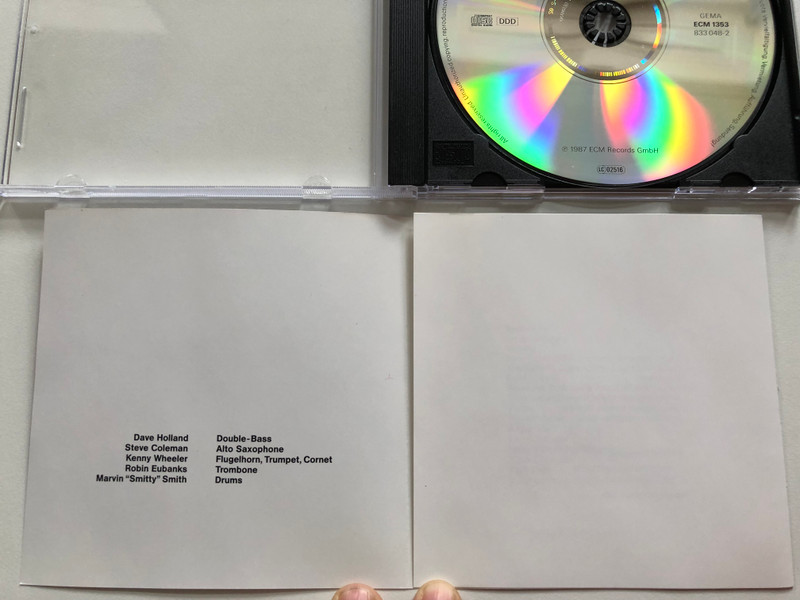 Dave Holland Quintet - The Razor's Edge - with Steve Coleman, Kenny Wheeler, Robin Eubanks, Marvin "Smitty" Smith / ECM Records Audio CD 1987 / ECM 1353 