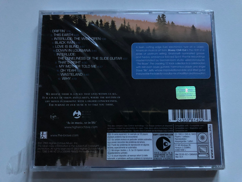 Sacred Spirit - Volume 9: Bluesy Chill Out + Featuring Dave "BK" Jeffs / Higher Octave Music Audio CD 