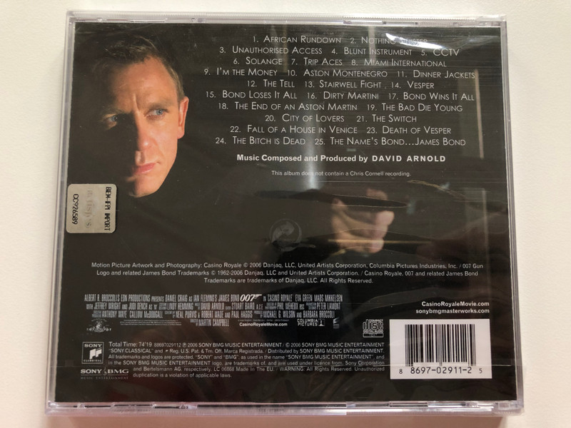 Casino Royale (Original Motion Picture Soundtrack) - Music By David Arnold / Sony Classical Audio CD 2006 / 88697029112