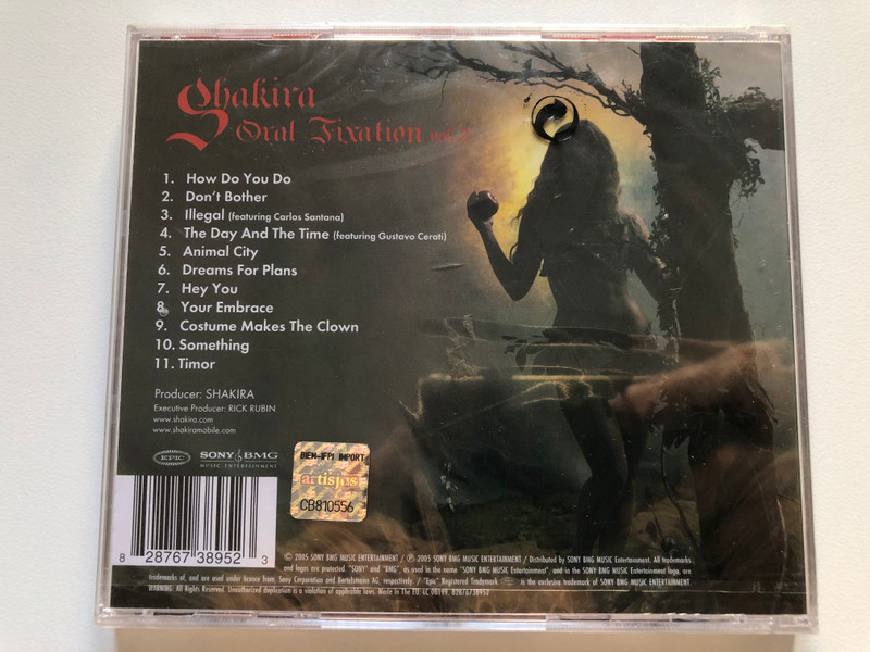 Shakira – Oral Fixation Vol. 2  Epic CD Audio 2006 (828767389523