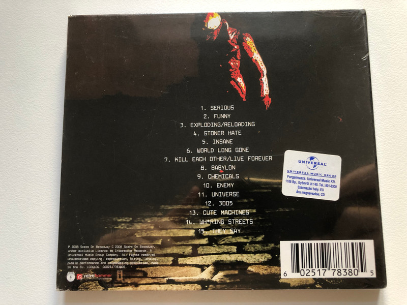 Scars On Broadway – Scars On Broadway  Interscope Records, Velvet Hammer CD Audio 2008 (602517783805)