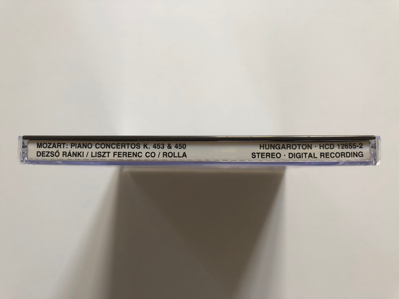 Mozart, Dezső Ránki, Liszt Ferenc Chamber Orchestra, Budapest, János Rolla – Piano Concertos In G Major K. 453 & In B Flat Major K. 450 / Hungaroton CD Audio 1985 (HCD-12655 1A1-53) 