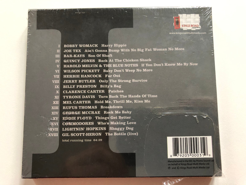 Soul Brothers I / Featuring Gil Scott-Heron, Billy Preston, Wilson Pickett, Jerry Butler... / Kings Road Music Audio CD 2001 / KRMCD016