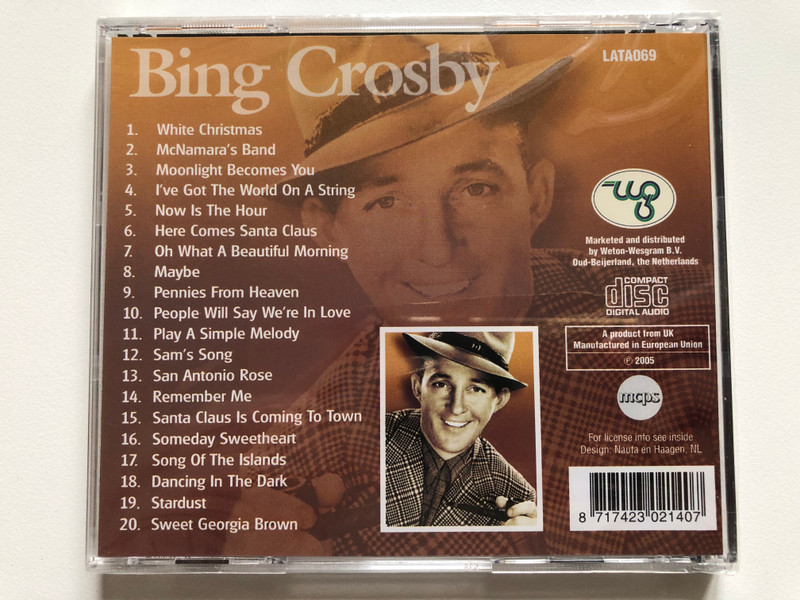 Bing Crosby Moonlight Becomes You / MCPS CD Audio 2005