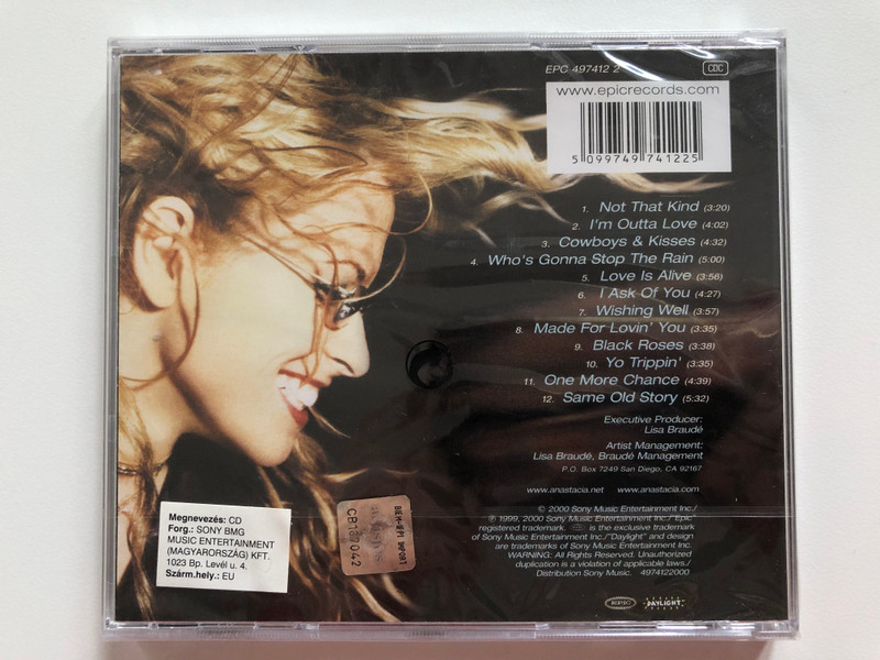 Anastacia – Not That Kind / Epic Audio CD 2000 / 497412 2