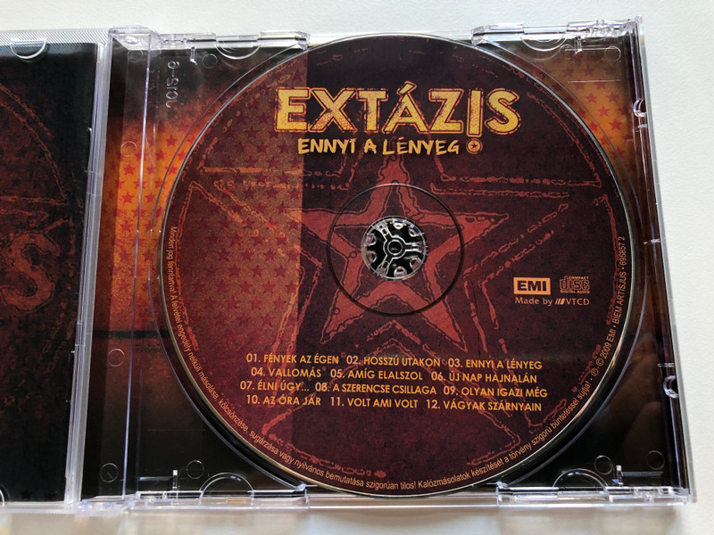 Extázis – Ennyi A Lényeg / EMI Audio CD 2009 / 695857 2