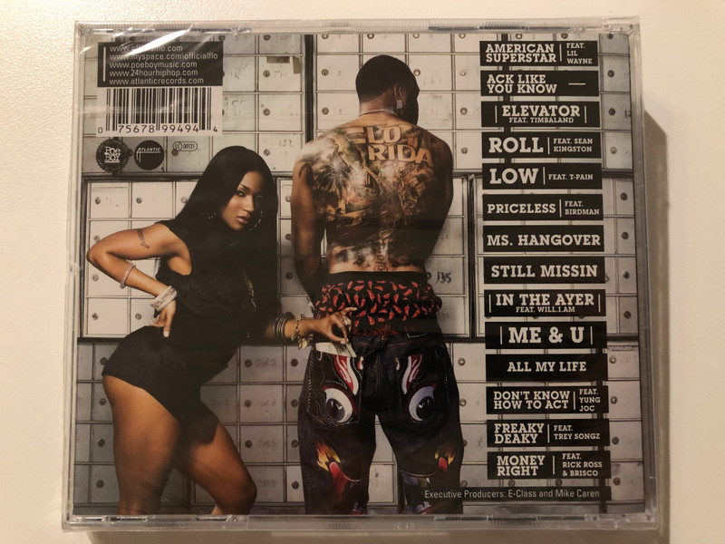 Flo Rida – Mail On Sunday / Includes: The #1 hit ''Low'' feat. T-Pain & ''Elevator'' feat. Timbaland / Appearances By: Lil'Wayne, Birdman, Yung Joc, Sean, Kingston, Trey Songz, & Will I Am / Poe Boy Entertainment Audio CD / 7567-89949-4